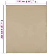 ΣΕΝΤΟΝΙ ΜΕ ΛΑΣΤΙΧΟ TAUPE 140X200 ΕΚ. ΒΑΜΒΑΚΕΡΟ ΖΕΡΣΕΪ 136224