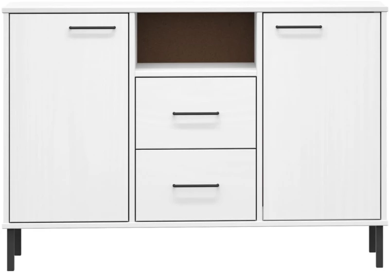 ΝΤΟΥΛΑΠΙ «OSLO» ΜΕ ΜΕΤ. ΠΟΔΙΑ ΛΕΥΚΟ 113X40X77 ΕΚ. ΜΑΣΙΦ ΞΥΛΟ 351020