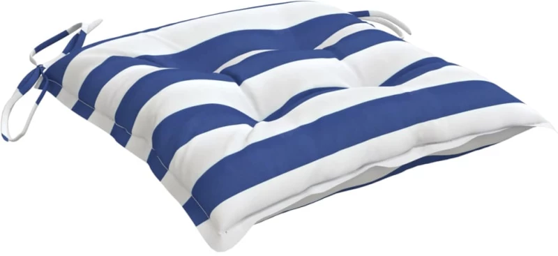 ΜΑΞΙΛΑΡΙΑ ΚΑΡΕΚΛΑΣ 4 ΤΕΜ. ΜΠΛΕ/ΛΕΥΚΟ ΡΙΓΕ 50X50X7ΕΚ. ΥΦΑΣΜΑΤΙΝΑ 361544