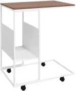 ΒΟΗΘΗΤΙΚΟ ΤΡΑΠΕΖΙ ΜΕ ΡΟΔΕΣ ΛΕΥΚΟ 55 X 36 X 63,5 ΕΚ. ΕΠΕΞ. ΞΥΛΟ 343110