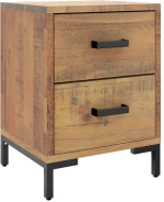 ΚΟΜΟΔΙΝΑ 2 ΤΕΜ. 36 X 30 X 45 ΕΚ. ΑΠΟ ΜΑΣΙΦ ΞΥΛΟ ΠΕΥΚΟΥ 3120338