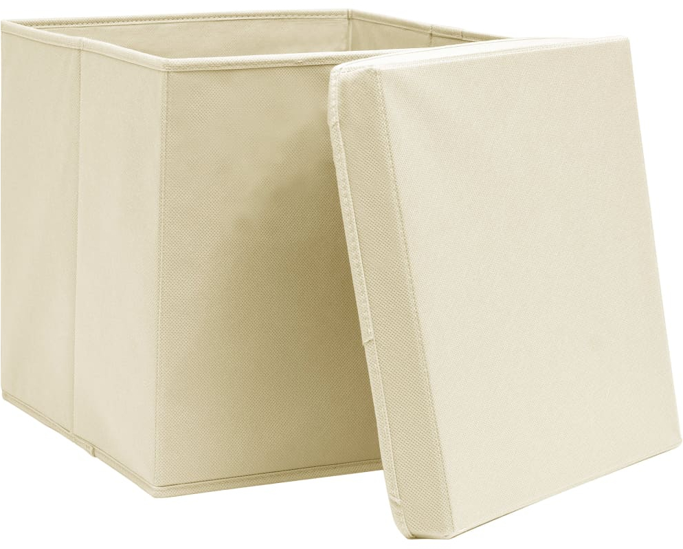 ΚΟΥΤΙΑ ΑΠΟΘΗΚΕΥΣΗΣ ΜΕ ΚΑΠΑΚΙΑ 10 ΤΕΜ. ΚΡΕΜ 28 X 28 X 28 ΕΚ. 325218