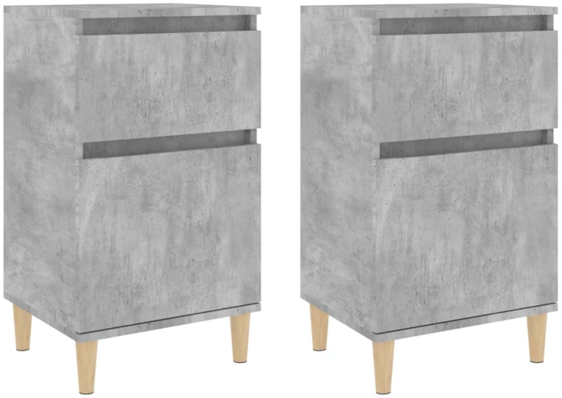 ΚΟΜΟΔΙΝΑ 2 ΤΕΜ. ΓΚΡΙ ΣΚΥΡΟΔΕΜΑΤΟΣ 40X35X70 ΕΚ. 819701