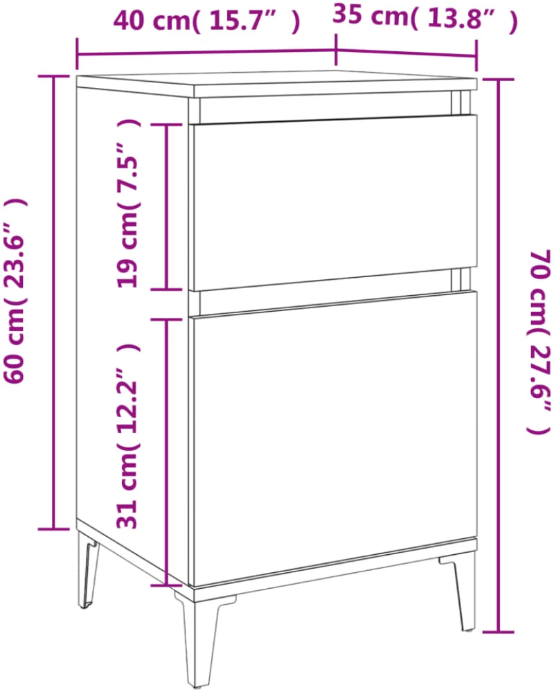 ΚΟΜΟΔΙΝΑ 2 ΤΕΜ. ΚΑΠΝΙΣΤΗ ΔΡΥΣ 40X35X70 ΕΚ. 819719