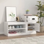 ΠΑΠΟΥΤΣΟΘΗΚΗ ΓΥΑΛΙΣΤΕΡΟ ΛΕΥΚΟ 100X42X60 ΕΚ. ΕΠΕΞΕΡΓΑΣΜΕΝΟ ΞΥΛΟ 816418