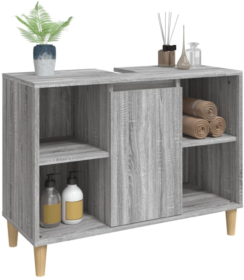 ΝΤΟΥΛΑΠΙ ΝΙΠΤΗΡΑ ΓΚΡΙ SONOMA 80 X 33 X 60ΕΚ. ΕΠΕΞΕΡΓΑΣΜΕΝΟ ΞΥΛΟ 821290
