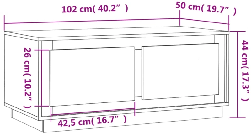 ΤΡΑΠΕΖΑΚΙ ΣΑΛΟΝΙΟΥ ΓΚΡΙ ΣΚΥΡ. 102X50X44 ΕΚ. ΕΠΕΞΕΡΓΑΣΜΕΝΟ ΞΥΛΟ 819880