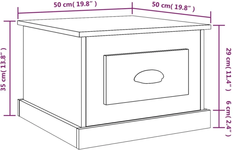 ΤΡΑΠΕΖΑΚΙ ΣΑΛΟΝΙΟΥ ΚΑΠΝΙΣΤΗ ΔΡΥΣ 50X50X35 ΕΚ. ΕΠΕΞΕΡΓΑΣΜ. ΞΥΛΟ 816253