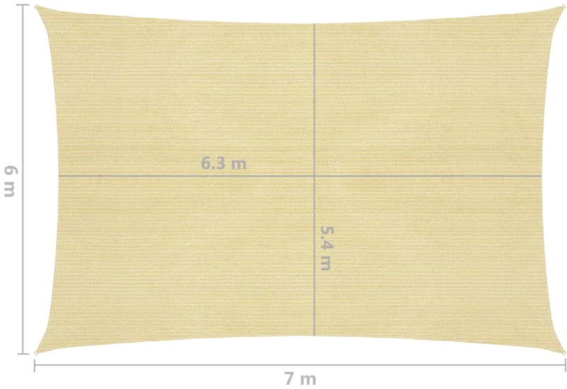 ΠΑΝΙ ΣΚΙΑΣΗΣ ΜΠΕΖ 6 X 7 Μ. ΑΠΟ HDPE 160 ΓΡ/Μ² 311139