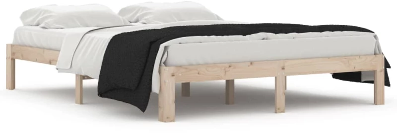 ΠΛΑΙΣΙΟ ΚΡΕΒΑΤΙΟΥ 150 X 200 ΕΚ. ΑΠΟ ΜΑΣΙΦ ΞΥΛΟ 5FT KING SIZE 810370