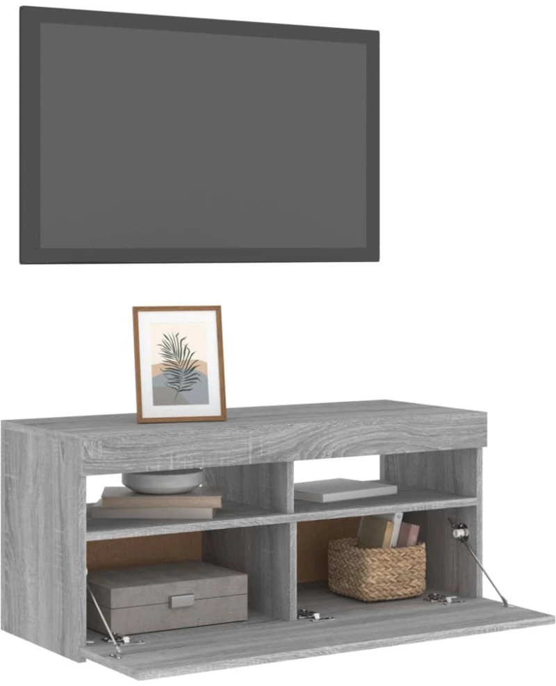 ΈΠΙΠΛΟ ΤΗΛΕΟΡΑΣΗΣ ΜΕ LED ΓΚΡΙ SONOMA 90 X 35 X 40 ΕΚ. 815676