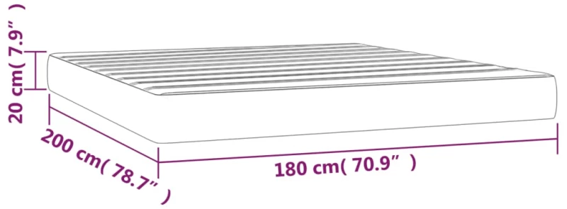 ΣΤΡΩΜΑ ΜΕ POCKET SPRINGS ΚΡΕΜ 180X200X20 ΕΚ. ΥΦΑΣΜΑΤΙΝΟ 347839