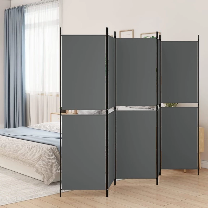 ΔΙΑΧΩΡΙΣΤΙΚΟ ΔΩΜΑΤΙΟΥ ΜΕ 5 ΠΑΝΕΛ ΑΝΘΡΑΚΙ 250X180 ΕΚ. ΑΠΟ ΎΦΑΣΜΑ 350220