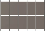 ΔΙΑΧΩΡΙΣΤΙΚΟ ΔΩΜΑΤΙΟΥ ΜΕ 5 ΠΑΝΕΛ ΑΝΘΡΑΚΙ 250X180 ΕΚ. ΑΠΟ ΎΦΑΣΜΑ 350220