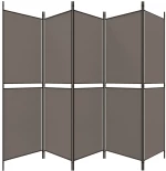 ΔΙΑΧΩΡΙΣΤΙΚΟ ΔΩΜΑΤΙΟΥ ΜΕ 5 ΠΑΝΕΛ ΑΝΘΡΑΚΙ 250X180 ΕΚ. ΑΠΟ ΎΦΑΣΜΑ 350220