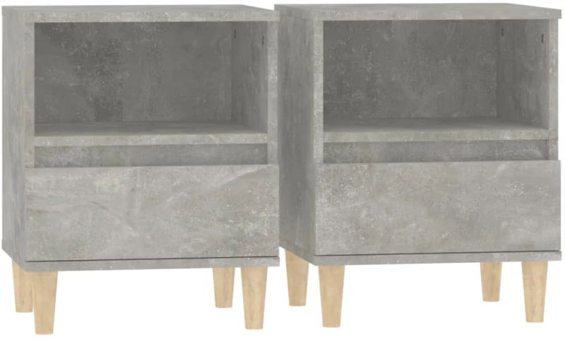 ΚΟΜΟΔΙΝΑ 2 ΤΕΜ. ΓΚΡΙ ΣΚΥΡΟΔΕΜΑΤΟΣ 40 X 35 X 50ΕΚ. 821803