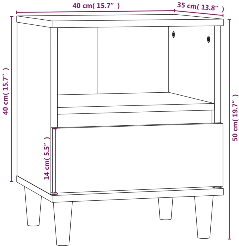 ΚΟΜΟΔΙΝΑ 2 ΤΕΜ. ΓΚΡΙ ΣΚΥΡΟΔΕΜΑΤΟΣ 40 X 35 X 50ΕΚ. 821803