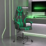 ΚΑΡΕΚΛΑ GAMING ΠΕΡΙΣΤΡΕΦΟΜΕΝΗ ΜΑΥΡΗ/ΠΡΑΣΙΝΗ ΑΠΟ ΣΥΝΘΕΤΙΚΟ ΔΕΡΜΑ 349522