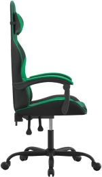 ΚΑΡΕΚΛΑ GAMING ΠΕΡΙΣΤΡΕΦΟΜΕΝΗ ΜΑΥΡΗ/ΠΡΑΣΙΝΗ ΑΠΟ ΣΥΝΘΕΤΙΚΟ ΔΕΡΜΑ 349522