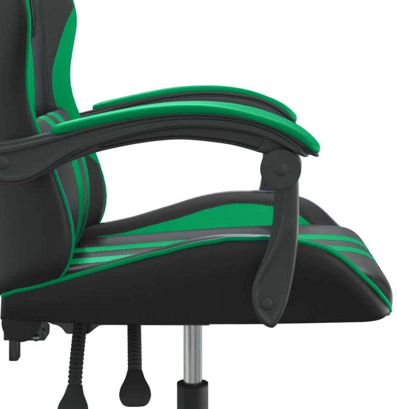 ΚΑΡΕΚΛΑ GAMING ΠΕΡΙΣΤΡΕΦΟΜΕΝΗ ΜΑΥΡΗ/ΠΡΑΣΙΝΗ ΑΠΟ ΣΥΝΘΕΤΙΚΟ ΔΕΡΜΑ 349522