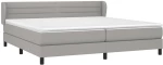 ΚΡΕΒΑΤΙ BOXSPRING ΜΕ ΣΤΡΩΜΑ ΑΝΟΙΧΤΟ ΓΚΡΙ 200X200 ΕΚ. ΥΦΑΣΜΑΤΙΝΟ 3126349