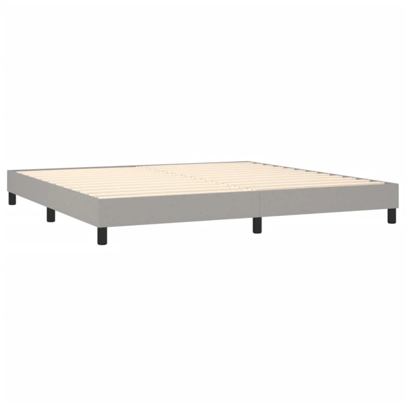 ΚΡΕΒΑΤΙ BOXSPRING ΜΕ ΣΤΡΩΜΑ ΑΝΟΙΧΤΟ ΓΚΡΙ 200X200 ΕΚ. ΥΦΑΣΜΑΤΙΝΟ 3126349