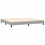 ΚΡΕΒΑΤΙ BOXSPRING ΜΕ ΣΤΡΩΜΑ ΑΝΟΙΧΤΟ ΓΚΡΙ 200X200 ΕΚ. ΥΦΑΣΜΑΤΙΝΟ 3126349