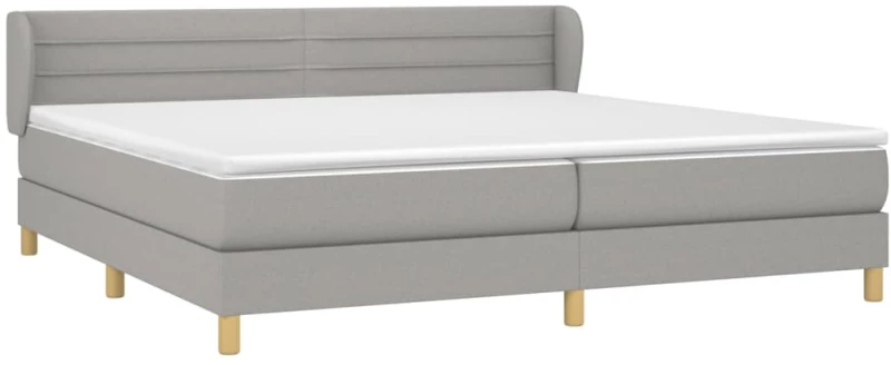 ΚΡΕΒΑΤΙ BOXSPRING ΜΕ ΣΤΡΩΜΑ ΑΝΟΙΧΤΟ ΓΚΡΙ 200X200 ΕΚ. ΥΦΑΣΜΑΤΙΝΟ 3126909