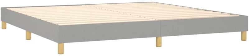ΚΡΕΒΑΤΙ BOXSPRING ΜΕ ΣΤΡΩΜΑ ΑΝΟΙΧΤΟ ΓΚΡΙ 200X200 ΕΚ. ΥΦΑΣΜΑΤΙΝΟ 3127149