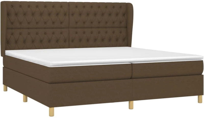ΚΡΕΒΑΤΙ BOXSPRING ΜΕ ΣΤΡΩΜΑ ΣΚΟΥΡΟ ΚΑΦΕ 200X200 ΕΚ. ΥΦΑΣΜΑΤΙΝΟ 3128792