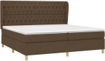 ΚΡΕΒΑΤΙ BOXSPRING ΜΕ ΣΤΡΩΜΑ ΣΚΟΥΡΟ ΚΑΦΕ 200X200 ΕΚ. ΥΦΑΣΜΑΤΙΝΟ 3128792