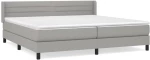 ΚΡΕΒΑΤΙ BOXSPRING ΜΕ ΣΤΡΩΜΑ ΑΝΟΙΧΤΟ ΓΚΡΙ 200X200 ΕΚ. ΥΦΑΣΜΑΤΙΝΟ 3129817