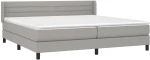 ΚΡΕΒΑΤΙ BOXSPRING ΜΕ ΣΤΡΩΜΑ ΑΝΟΙΧΤΟ ΓΚΡΙ 200X200 ΕΚ. ΥΦΑΣΜΑΤΙΝΟ 3129817