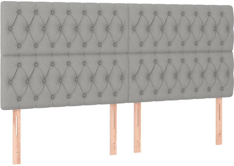 ΚΡΕΒΑΤΙ BOXSPRING ΜΕ ΣΤΡΩΜΑ ΑΝΟΙΧΤΟ ΓΚΡΙ 200X200 ΕΚ. ΥΦΑΣΜΑΤΙΝΟ 3132257