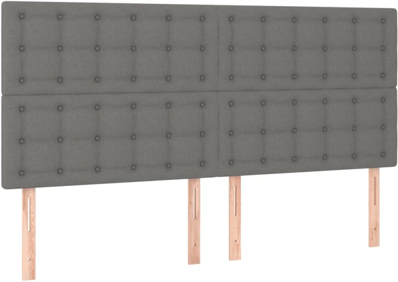 ΚΡΕΒΑΤΙ BOXSPRING ΜΕ ΣΤΡΩΜΑ ΣΚΟΥΡΟ ΓΚΡΙ 200X200 ΕΚ. ΥΦΑΣΜΑΤΙΝΟ 3132338