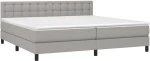 ΚΡΕΒΑΤΙ BOXSPRING ΜΕ ΣΤΡΩΜΑ & LED ΑΝ.ΓΚΡΙ 200X200ΕΚ. ΥΦΑΣΜΑΤΙΝΟ 3133501