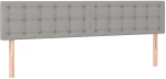 ΚΡΕΒΑΤΙ BOXSPRING ΜΕ ΣΤΡΩΜΑ & LED ΑΝ.ΓΚΡΙ 200X200ΕΚ. ΥΦΑΣΜΑΤΙΝΟ 3133501