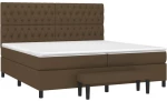 ΚΡΕΒΑΤΙ BOXSPRING ΜΕ ΣΤΡΩΜΑ ΣΚΟΥΡΟ ΚΑΦΕ 200X200 ΕΚ. ΥΦΑΣΜΑΤΙΝΟ 3136864