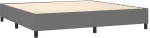 ΚΡΕΒΑΤΙ BOXSPRING ΜΕ ΣΤΡΩΜΑ & LED ΣΚ.ΓΚΡΙ 200X200ΕΚ. ΥΦΑΣΜΑΤΙΝΟ 3138582