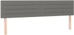 ΚΡΕΒΑΤΙ BOXSPRING ΜΕ ΣΤΡΩΜΑ ΣΚΟΥΡΟ ΓΚΡΙ 200X200 ΕΚ. ΥΦΑΣΜΑΤΙΝΟ 3140162