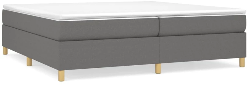 ΚΡΕΒΑΤΙ BOXSPRING ΜΕ ΣΤΡΩΜΑ ΣΚΟΥΡΟ ΓΚΡΙ 200X200 ΕΚ. ΥΦΑΣΜΑΤΙΝΟ 3144547