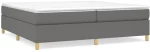 ΚΡΕΒΑΤΙ BOXSPRING ΜΕ ΣΤΡΩΜΑ ΣΚΟΥΡΟ ΓΚΡΙ 200X200 ΕΚ. ΥΦΑΣΜΑΤΙΝΟ 3144547