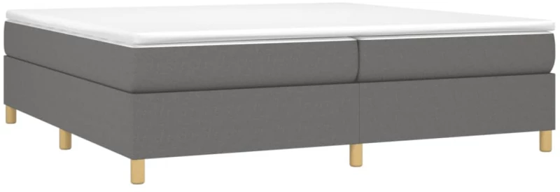 ΚΡΕΒΑΤΙ BOXSPRING ΜΕ ΣΤΡΩΜΑ ΣΚΟΥΡΟ ΓΚΡΙ 200X200 ΕΚ. ΥΦΑΣΜΑΤΙΝΟ 3144547