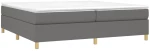 ΚΡΕΒΑΤΙ BOXSPRING ΜΕ ΣΤΡΩΜΑ ΣΚΟΥΡΟ ΓΚΡΙ 200X200 ΕΚ. ΥΦΑΣΜΑΤΙΝΟ 3144547