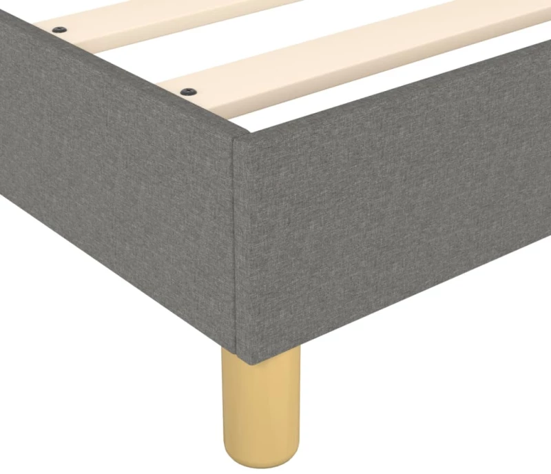 ΚΡΕΒΑΤΙ BOXSPRING ΜΕ ΣΤΡΩΜΑ ΣΚΟΥΡΟ ΓΚΡΙ 200X200 ΕΚ. ΥΦΑΣΜΑΤΙΝΟ 3144547