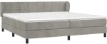 ΚΡΕΒΑΤΙ BOXSPRING ΜΕ ΣΤΡΩΜΑ ΑΝΟΙΧΤΟ ΓΚΡΙ 200X200 ΕΚ. ΒΕΛΟΥΔΙΝΟ 3127511