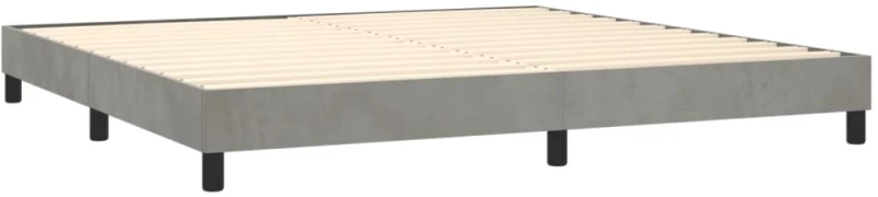ΚΡΕΒΑΤΙ BOXSPRING ΜΕ ΣΤΡΩΜΑ ΑΝΟΙΧΤΟ ΓΚΡΙ 200X200 ΕΚ. ΒΕΛΟΥΔΙΝΟ 3141323