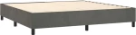 ΚΡΕΒΑΤΙ BOXSPRING ΜΕ ΣΤΡΩΜΑ & LED ΣΚ. ΓΚΡΙ 200X200ΕΚ. ΒΕΛΟΥΔΙΝΟ 3136144
