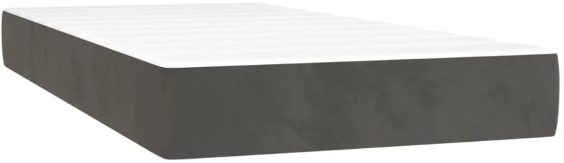 ΚΡΕΒΑΤΙ BOXSPRING ΜΕ ΣΤΡΩΜΑ & LED ΣΚ. ΓΚΡΙ 200X200ΕΚ. ΒΕΛΟΥΔΙΝΟ 3136144
