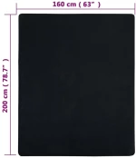 ΣΕΝΤΟΝΙΑ ΜΕ ΛΑΣΤΙΧΟ 2 ΤΕΜ. ΜΑΥΡΑ 160X200 ΕΚ. ΒΑΜΒΑΚΕΡΟ ΖΕΡΣΕΪ 136217